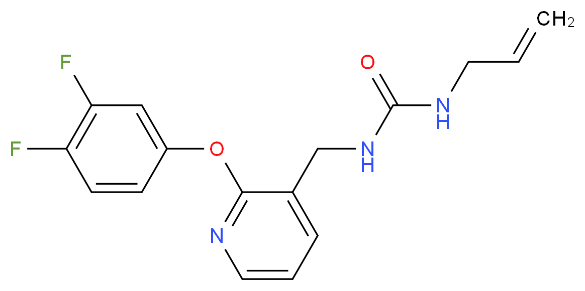N-allyl-N'-{[2-(3,4-difluorophenoxy)-3-pyridinyl]methyl}urea_Molecular_structure_CAS_)