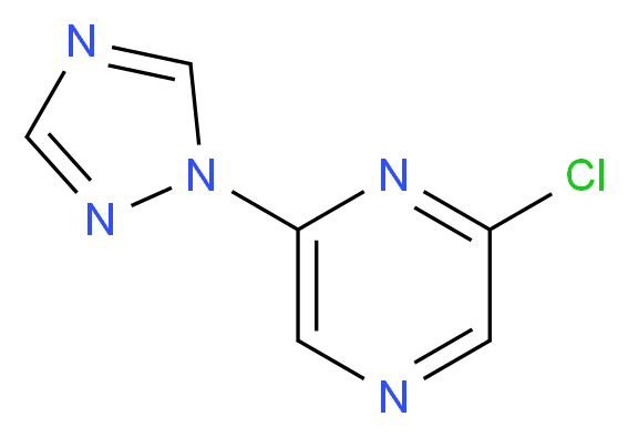 2-chloro-6-(1H-1,2,4-triazol-1-yl)pyrazine_Molecular_structure_CAS_)