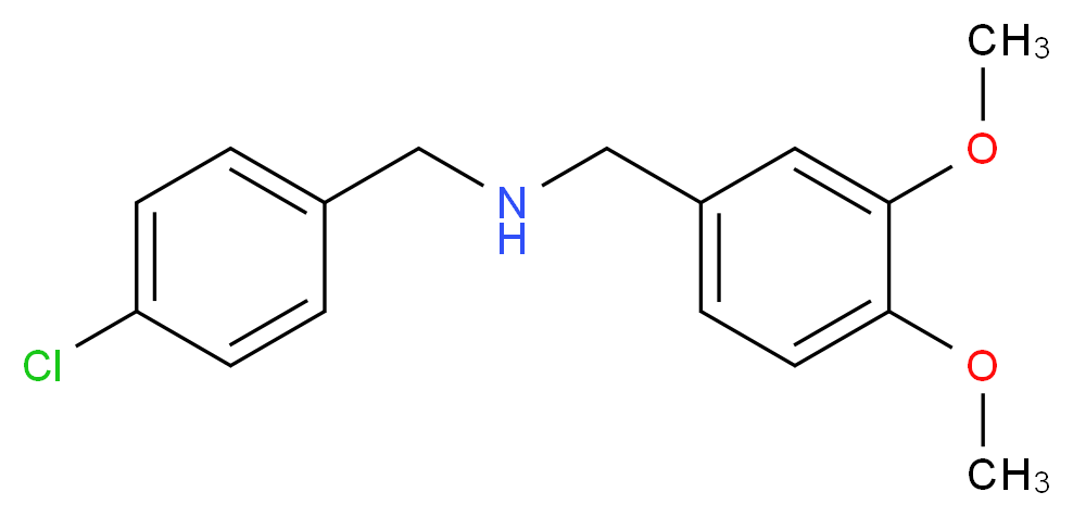 (4-chlorobenzyl)(3,4-dimethoxybenzyl)amine_Molecular_structure_CAS_423738-40-3)