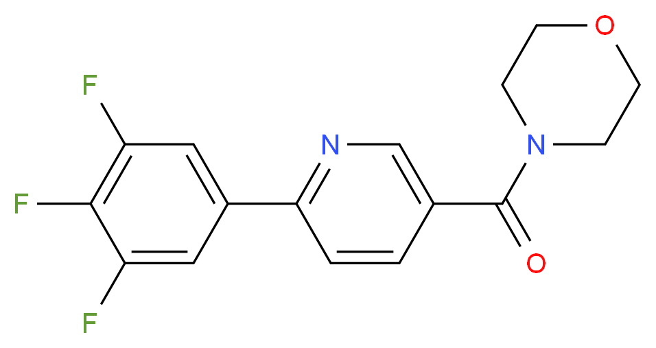 4-{[6-(3,4,5-trifluorophenyl)pyridin-3-yl]carbonyl}morpholine_Molecular_structure_CAS_)