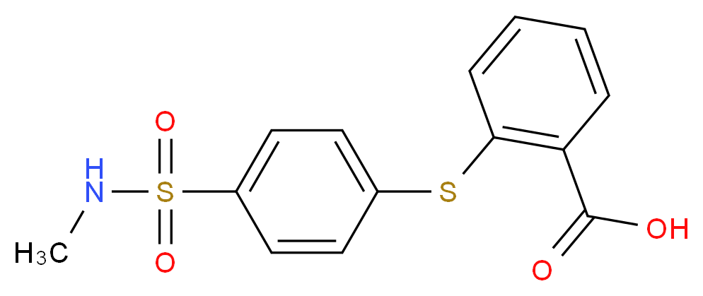 2-{[4-(methylsulfamoyl)phenyl]sulfanyl}benzoic acid_Molecular_structure_CAS_)