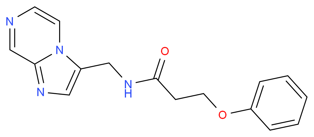 N-(imidazo[1,2-a]pyrazin-3-ylmethyl)-3-phenoxypropanamide_Molecular_structure_CAS_)