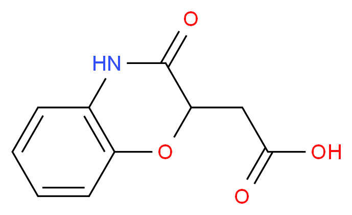 3,4-Dihydro-3-oxo-2H-(1,4)-benzoxazin-2-yl-acetic acid_Molecular_structure_CAS_106660-11-1)