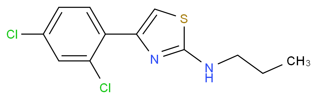 [4-(2,4-Dichloro-phenyl)-thiazol-2-yl]-propyl-amine_Molecular_structure_CAS_)