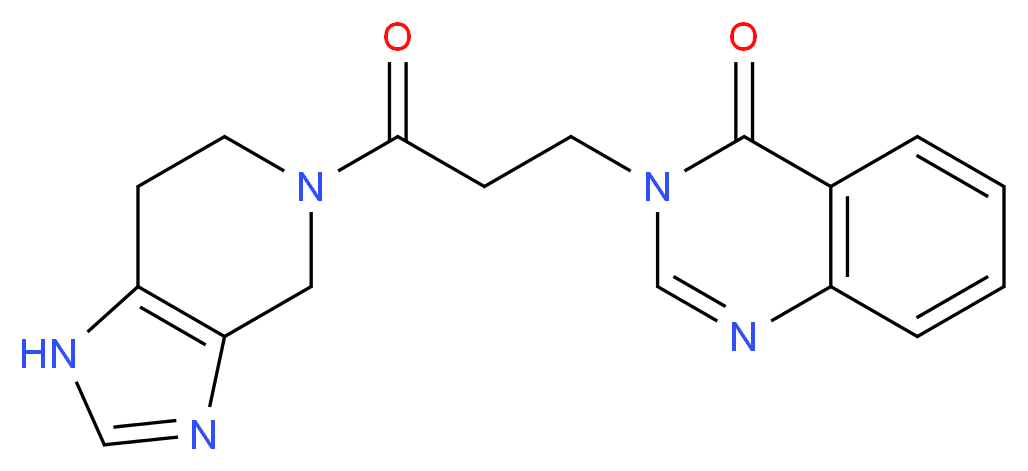 3-[3-oxo-3-(1,4,6,7-tetrahydro-5H-imidazo[4,5-c]pyridin-5-yl)propyl]quinazolin-4(3H)-one_Molecular_structure_CAS_)