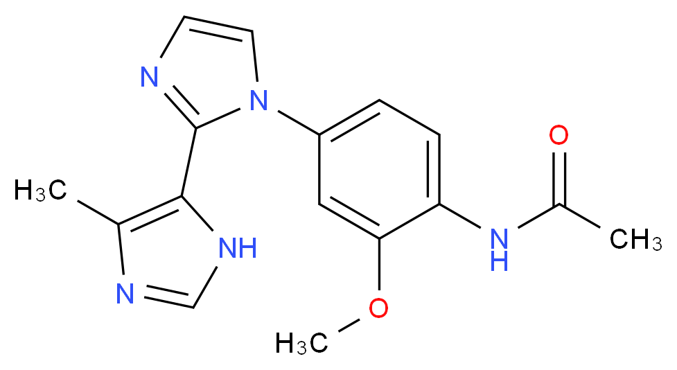 N-[2-methoxy-4-(5'-methyl-1H,3'H-2,4'-biimidazol-1-yl)phenyl]acetamide_Molecular_structure_CAS_)