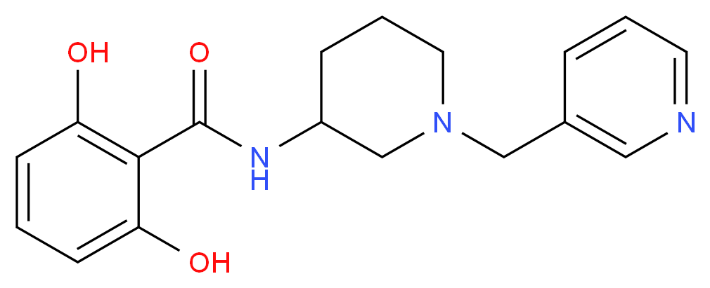 2,6-dihydroxy-N-[1-(pyridin-3-ylmethyl)piperidin-3-yl]benzamide_Molecular_structure_CAS_)