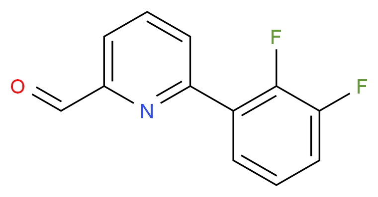 6-(2,3-DIFLUOROPHENYL)PICOLINALDEHYDE_Molecular_structure_CAS_)