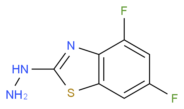 4,6-Difluoro-2-hydrazino-1,3-benzothiazole_Molecular_structure_CAS_872696-11-2)