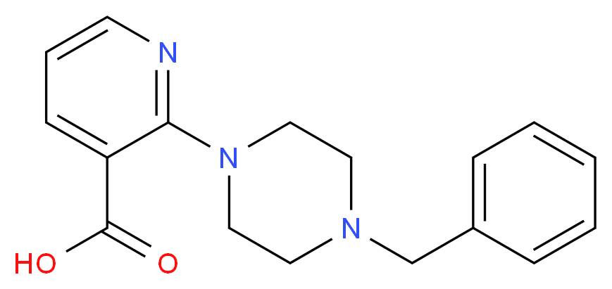 2-(4-Benzyl-1-piperazinyl)nicotinic acid_Molecular_structure_CAS_)