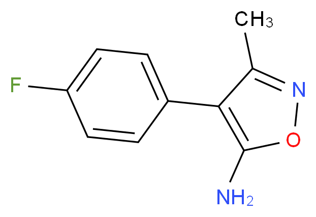 4-(4-fluorophenyl)-3-methylisoxazol-5-amine_Molecular_structure_CAS_)