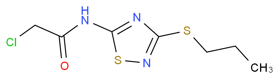 2-chloro-N-[3-(propylthio)-1,2,4-thiadiazol-5-yl]acetamide_Molecular_structure_CAS_)