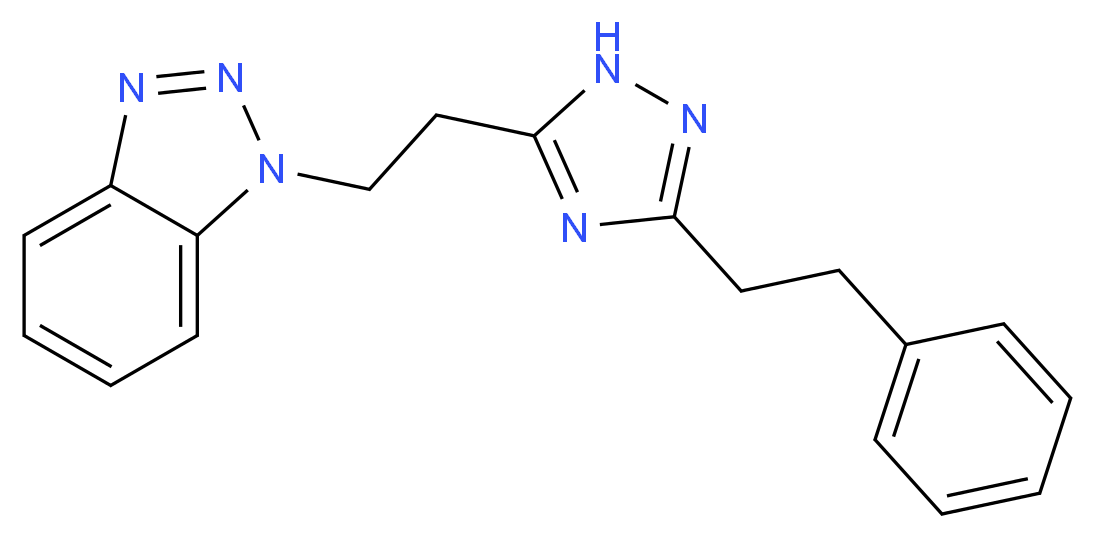 1-{2-[3-(2-phenylethyl)-1H-1,2,4-triazol-5-yl]ethyl}-1H-1,2,3-benzotriazole_Molecular_structure_CAS_)