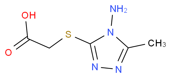 (4-Amino-5-methyl-4H-[1,2,4]triazol-3-ylsulfanyl)-acetic acid_Molecular_structure_CAS_)