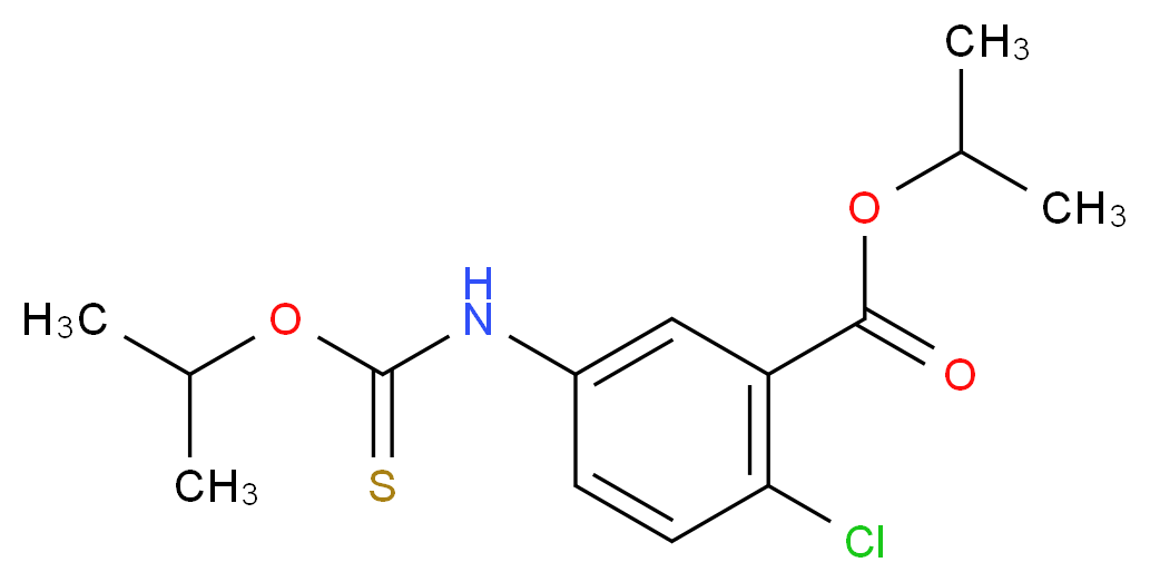 1-METHYL ETHYL 2-CHLORO-5-[[[(1-METHYLETHOXY)THIOOXO]METHYL]AMINO]-BENZOATE_Molecular_structure_CAS_)
