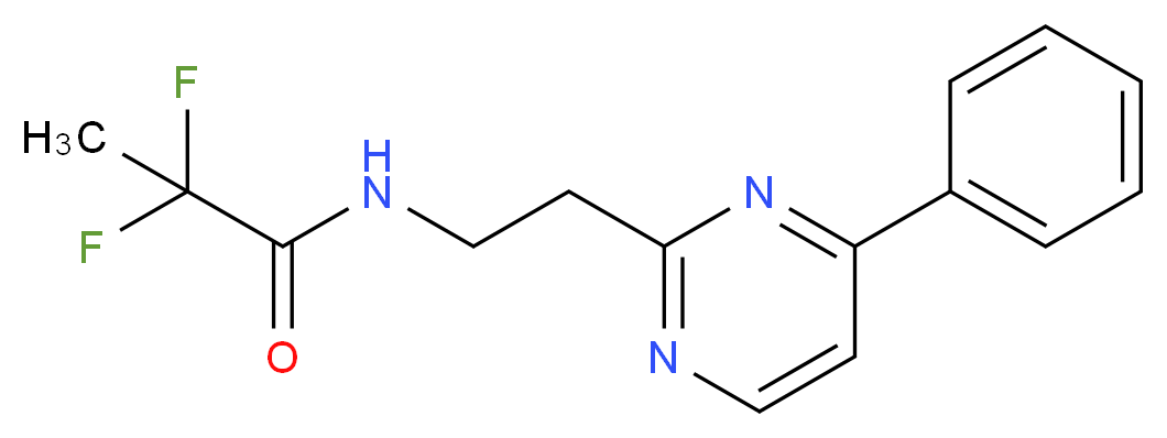 2,2-difluoro-N-[2-(4-phenyl-2-pyrimidinyl)ethyl]propanamide_Molecular_structure_CAS_)