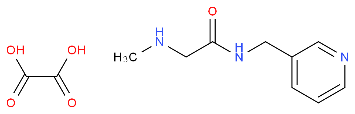 2-(methylamino)-N-(pyridin-3-ylmethyl)acetamide oxalate_Molecular_structure_CAS_)