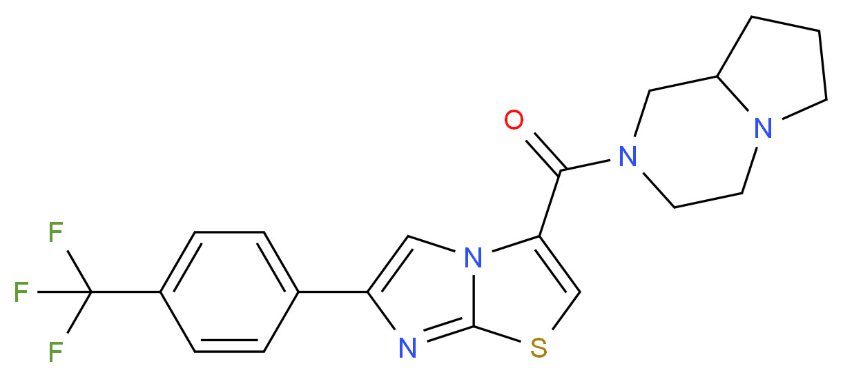 2-({6-[4-(trifluoromethyl)phenyl]imidazo[2,1-b][1,3]thiazol-3-yl}carbonyl)octahydropyrrolo[1,2-a]pyrazine_Molecular_structure_CAS_)