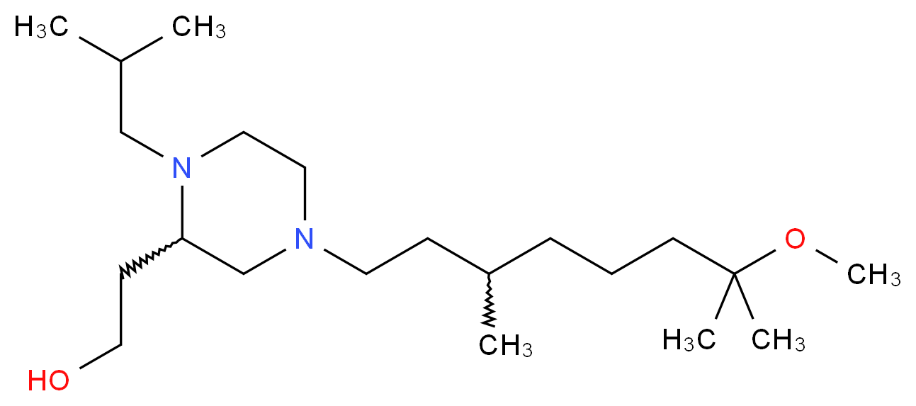 2-[1-isobutyl-4-(7-methoxy-3,7-dimethyloctyl)-2-piperazinyl]ethanol_Molecular_structure_CAS_)