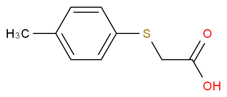 2-[(4-methylphenyl)sulfanyl]acetic acid_Molecular_structure_CAS_3996-29-0)