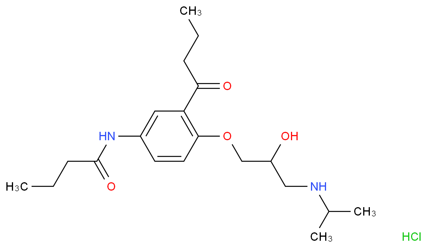 rac 3-Deacetyl-3-butanoyl Acebutolol Hydrochloride_Molecular_structure_CAS_57898-71-2)