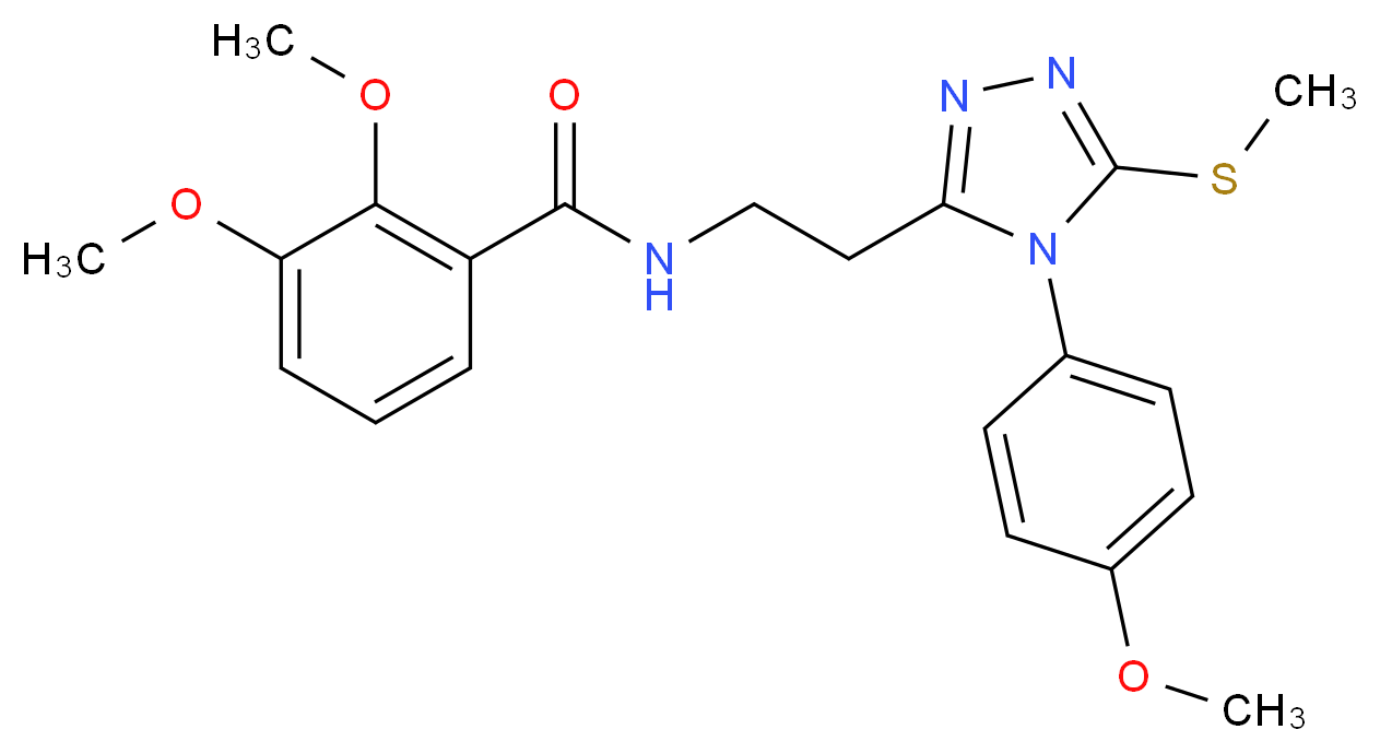 2,3-dimethoxy-N-{2-[4-(4-methoxyphenyl)-5-(methylthio)-4H-1,2,4-triazol-3-yl]ethyl}benzamide_Molecular_structure_CAS_)