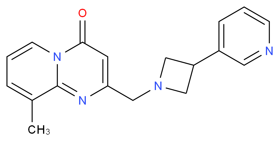 9-methyl-2-{[3-(3-pyridinyl)-1-azetidinyl]methyl}-4H-pyrido[1,2-a]pyrimidin-4-one_Molecular_structure_CAS_)