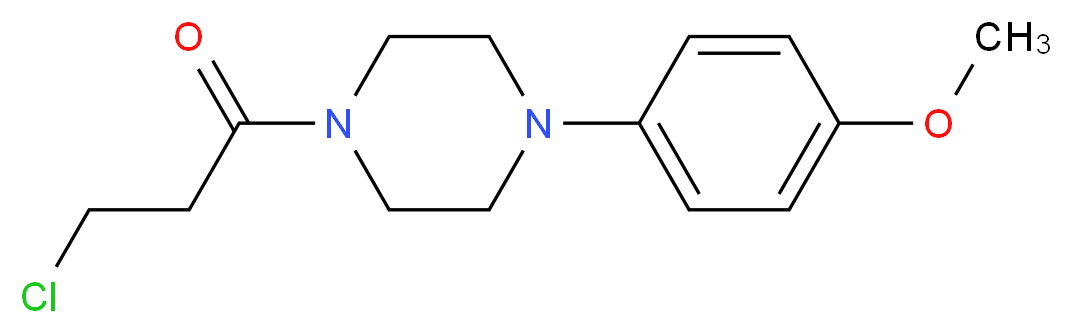 1-(3-chloropropanoyl)-4-(4-methoxyphenyl)piperazine_Molecular_structure_CAS_)