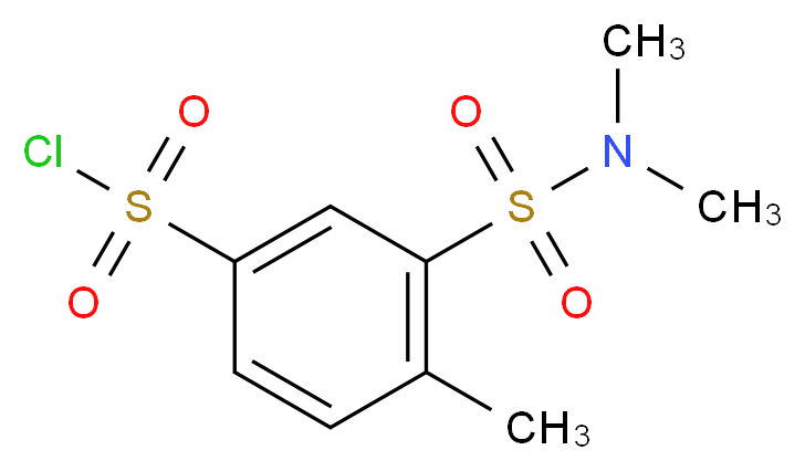 3-[(dimethylamino)sulfonyl]-4-methylbenzenesulfonyl chloride_Molecular_structure_CAS_)