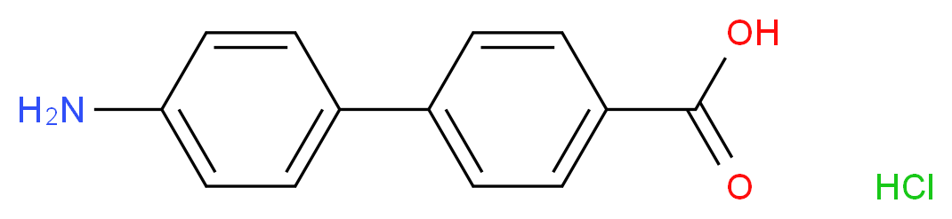 4'-Amino-[1,1'-biphenyl]-4-carboxylic acid hydrochloride_Molecular_structure_CAS_41567-82-2)