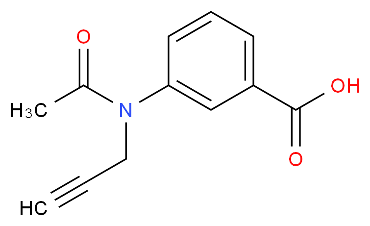 3-[acetyl(prop-2-ynyl)amino]benzoic acid_Molecular_structure_CAS_)