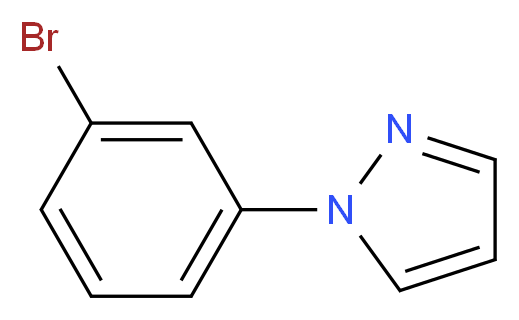 1-(3-bromophenyl)-1H-pyrazole_Molecular_structure_CAS_294877-33-1)