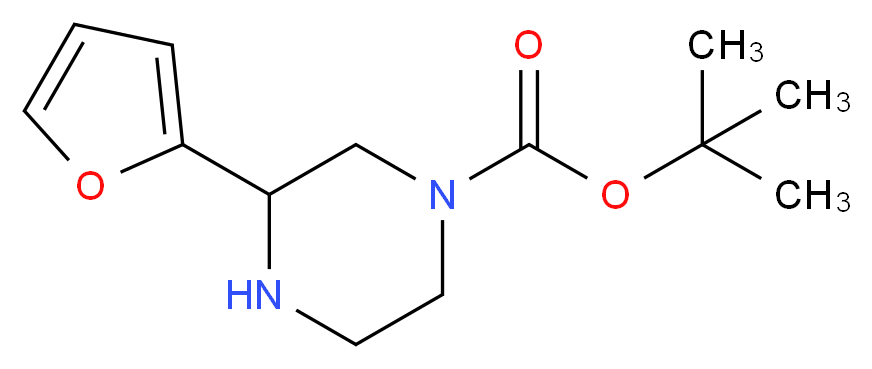 3-FURAN-2-YL-PIPERAZINE-1-CARBOXYLIC ACID TERT-BUTYL ESTER_Molecular_structure_CAS_886771-26-2)