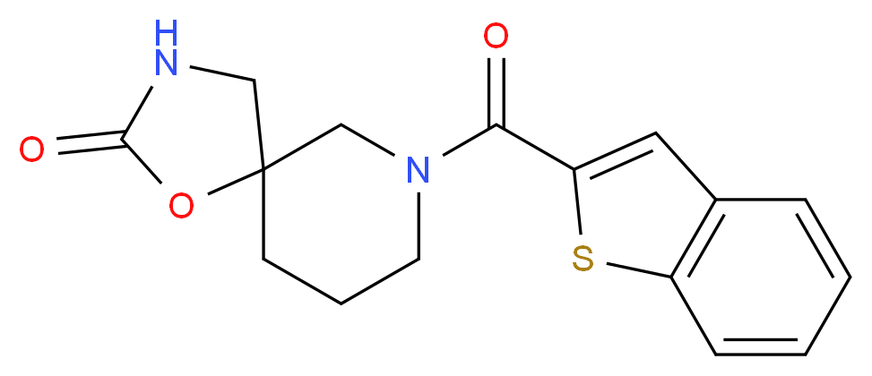 7-(1-benzothien-2-ylcarbonyl)-1-oxa-3,7-diazaspiro[4.5]decan-2-one_Molecular_structure_CAS_)