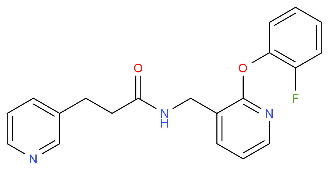 N-{[2-(2-fluorophenoxy)-3-pyridinyl]methyl}-3-(3-pyridinyl)propanamide_Molecular_structure_CAS_)