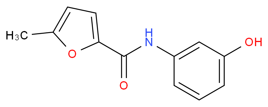 N-(3-hydroxyphenyl)-5-methyl-2-furamide_Molecular_structure_CAS_423730-64-7)