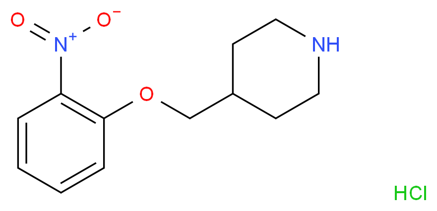 4-[(2-Nitrophenoxy)methyl]piperidine hydrochloride_Molecular_structure_CAS_614730-50-6)