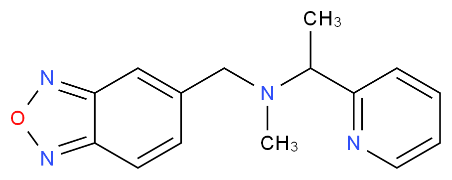 (2,1,3-benzoxadiazol-5-ylmethyl)methyl(1-pyridin-2-ylethyl)amine_Molecular_structure_CAS_)