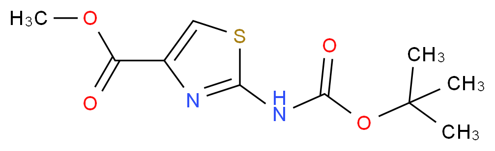Methyl 2-Boc-aminothiazole-4-carboxylate_Molecular_structure_CAS_850429-62-8)
