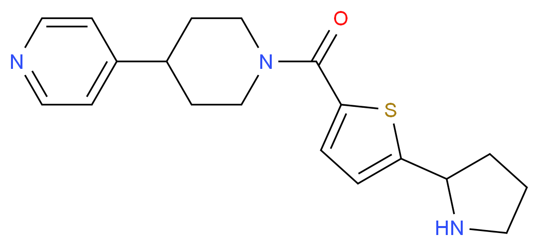 4-(1-{[5-(2-pyrrolidinyl)-2-thienyl]carbonyl}-4-piperidinyl)pyridine_Molecular_structure_CAS_)