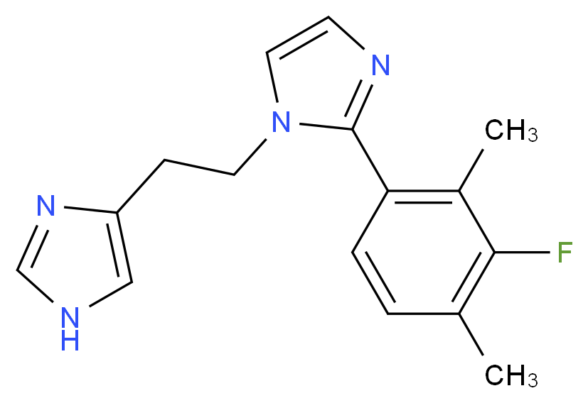 2-(3-fluoro-2,4-dimethylphenyl)-1-[2-(1H-imidazol-4-yl)ethyl]-1H-imidazole_Molecular_structure_CAS_)