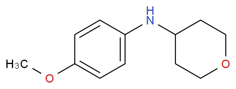 N-(4-Methoxyphenyl)tetrahydro-2H-pyran-4-amine hydrochloride_Molecular_structure_CAS_)