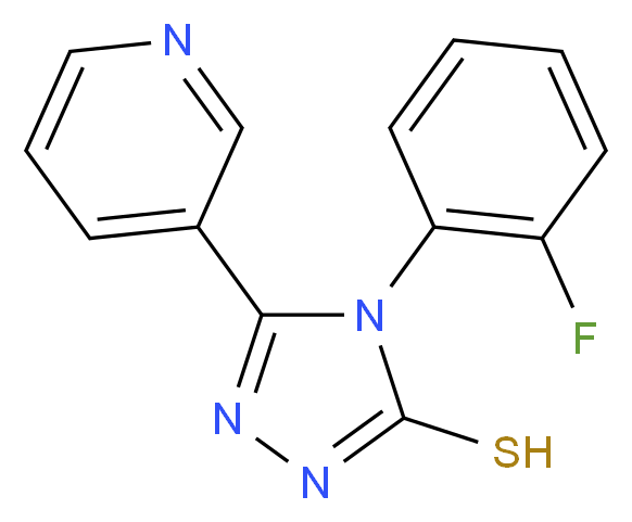 4-(2-Fluoro-phenyl)-5-pyridin-3-yl-4H-[1,2,4]triazole-3-thiol_Molecular_structure_CAS_)
