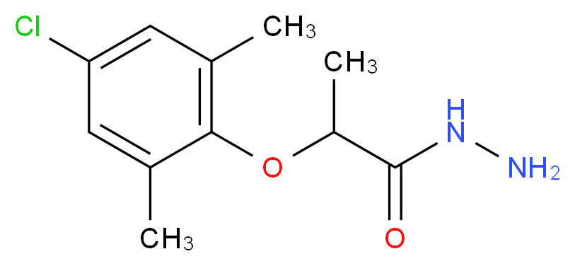 2-(4-chloro-2,6-dimethylphenoxy)propanohydrazide_Molecular_structure_CAS_)