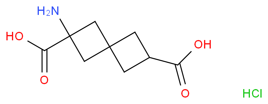 2-aminospiro[3.3]heptane-2,6-dicarboxylic acid hydrochloride_Molecular_structure_CAS_)