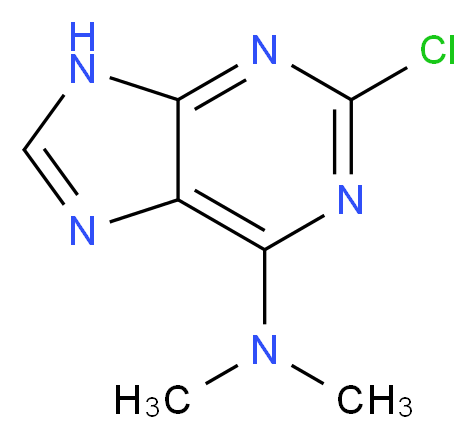 2-CHLORO-N,N-DIMETHYL-9H-PURIN-6-AMINE_Molecular_structure_CAS_100960-20-1)