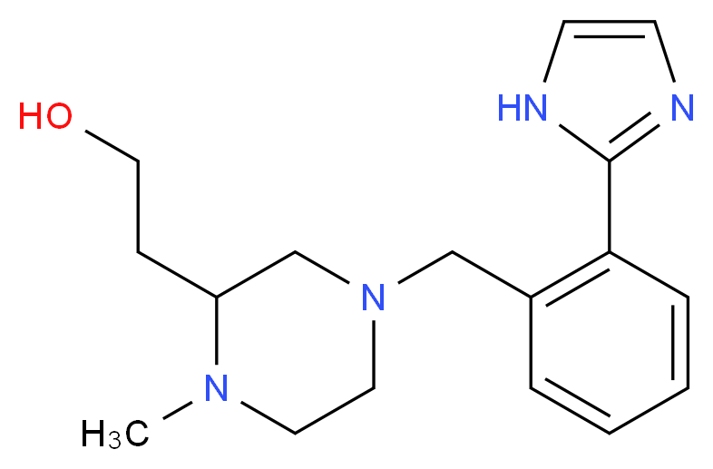 2-{4-[2-(1H-imidazol-2-yl)benzyl]-1-methyl-2-piperazinyl}ethanol_Molecular_structure_CAS_)