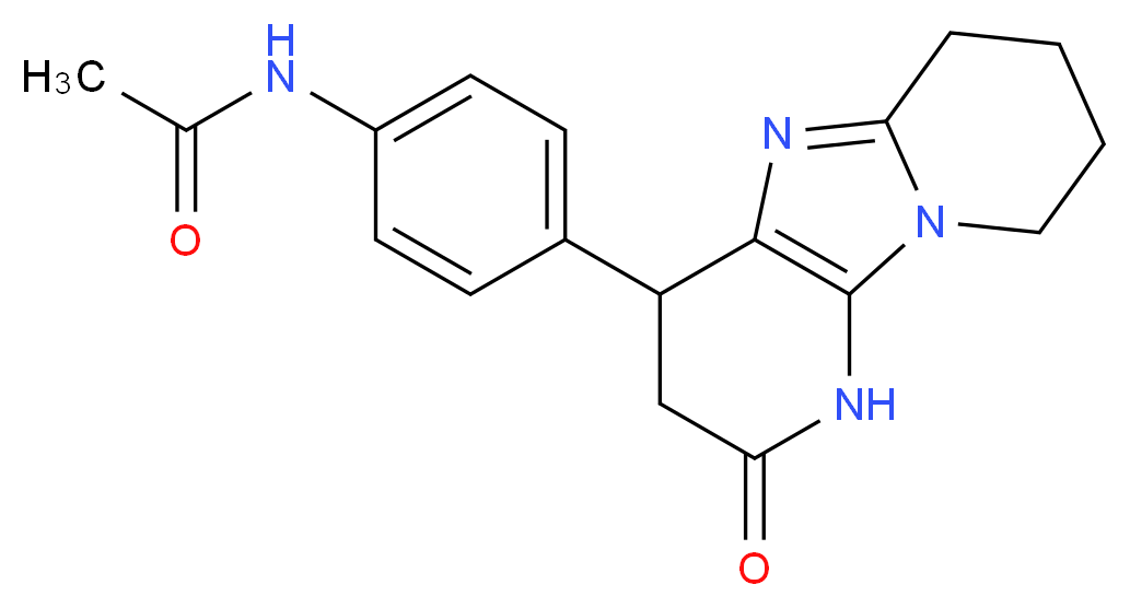 N-[4-(2-oxo-1,2,3,4,6,7,8,9-octahydropyrido[3',2':4,5]imidazo[1,2-a]pyridin-4-yl)phenyl]acetamide (non-preferred name)_Molecular_structure_CAS_)
