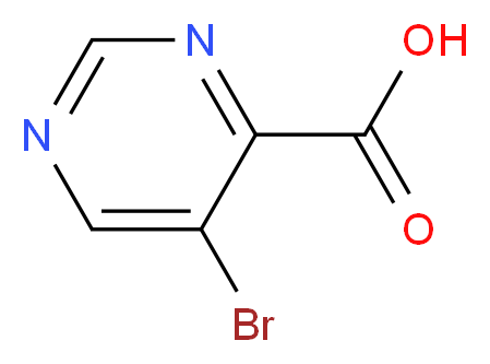 5-Bromo-4-pyrimidinecarboxylic acid_Molecular_structure_CAS_64224-60-8)