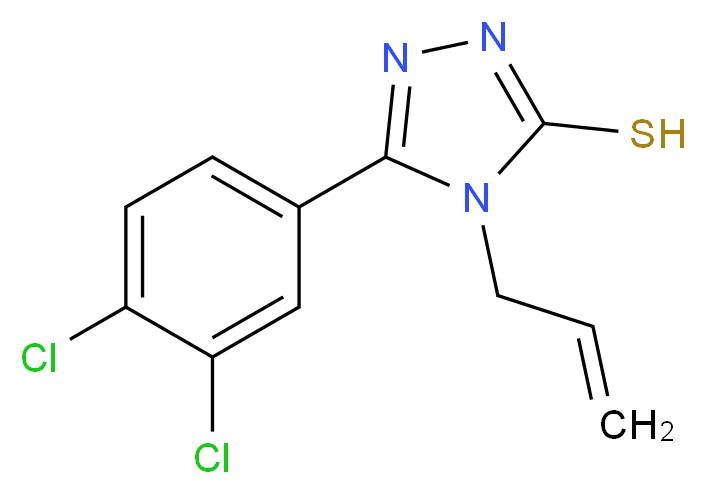 4-Allyl-5-(3,4-dichlorophenyl)-4H-1,2,4-triazole-3-thiol_Molecular_structure_CAS_)
